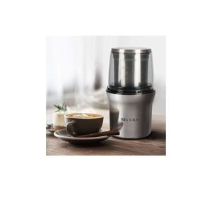 Secura Electric Coffee Grinder and Spice Grinder with 2 Stainless Steel Blade...